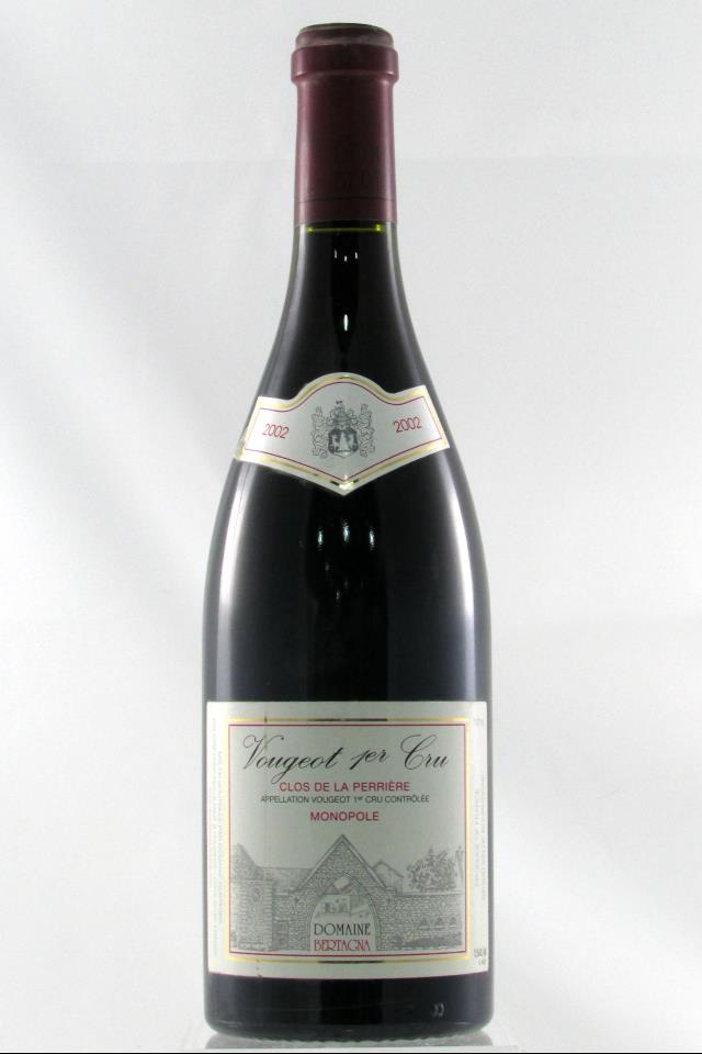 Bertagna Vougeot Clos de la Perrière 2002