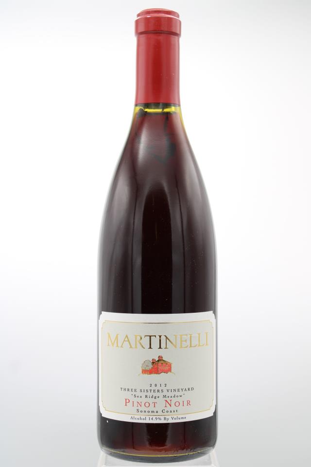 Martinelli Pinot Noir Three Sisters Vineyard Sea Ridge Meadow 2012