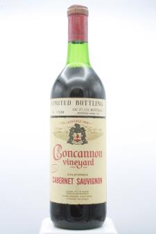 Concannon Vineyard Cabernet Sauvignon Estate Limited Bottling 1968