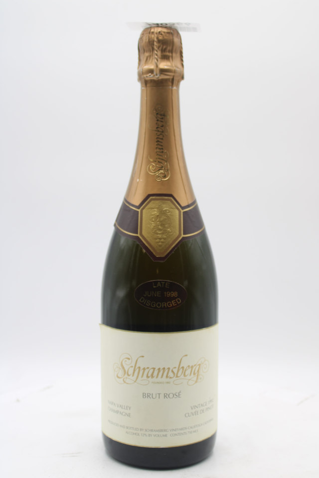 Schramsberg Brut Rose Cuvee de Pinot 1992