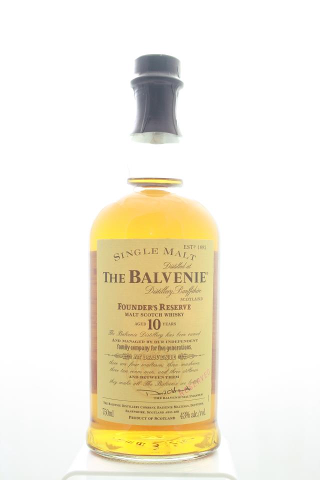 The Balvenie Single Malt Scotch Whisky Founder's Reserve Reserved 10-Years-Old NV