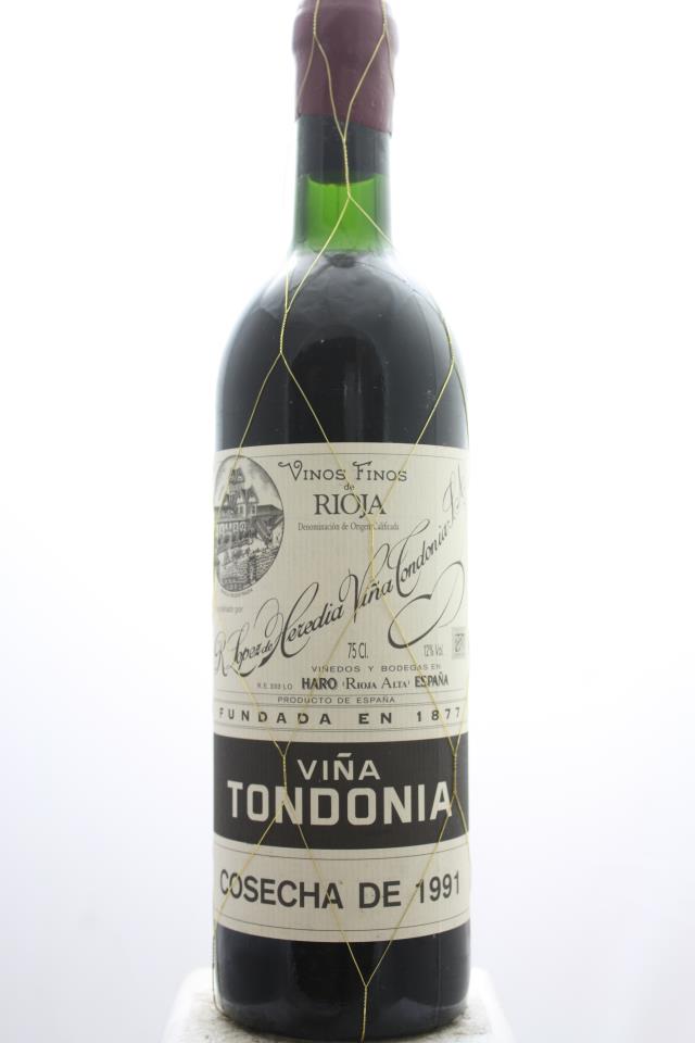 R. López de Heredia Rioja Tinto Gran Reserva Viña Tondonia 1991