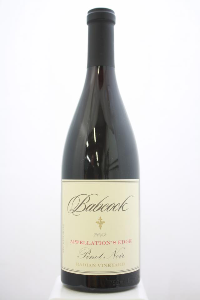 Babcock Pinot Noir Appellation's Edge Radian Vineyard 2015