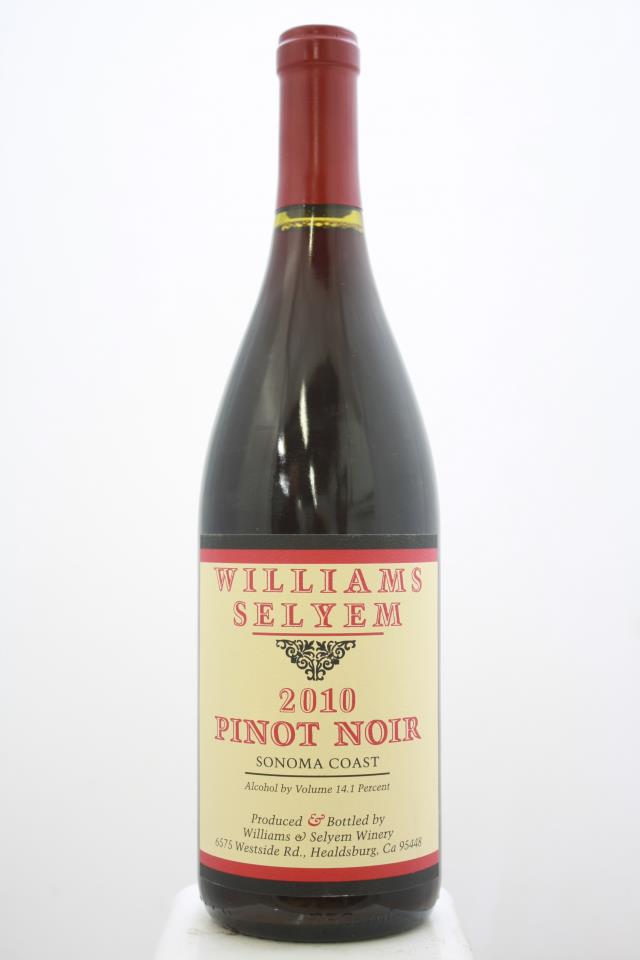 Williams Selyem Pinot Noir Sonoma Coast 2010