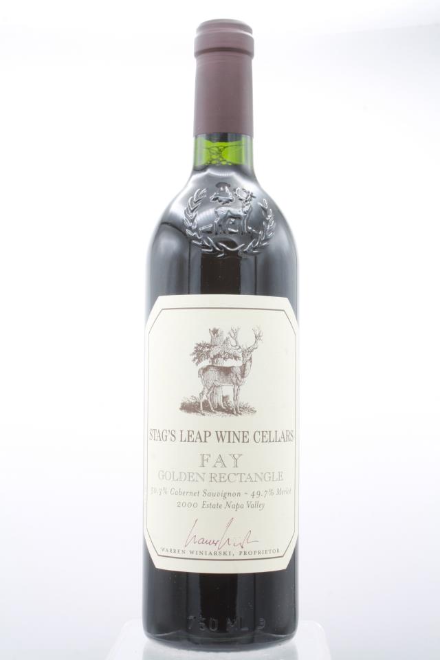 Stag's Leap Wine Cellars Cabernet Sauvignon Fay Estate Vineyard Golden Rectangle 2000