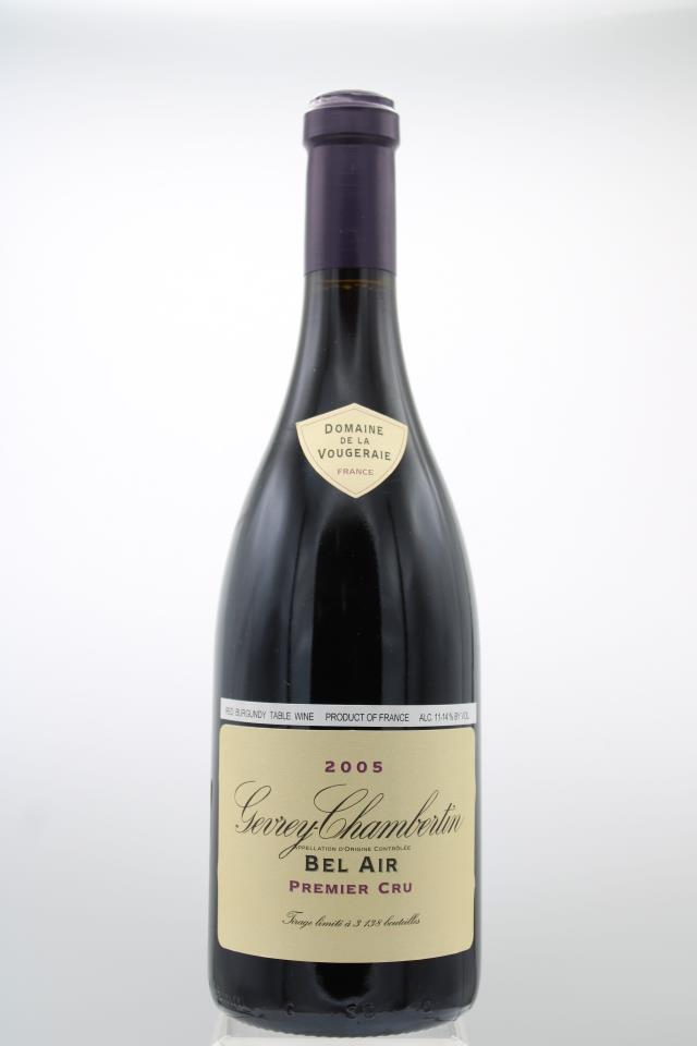 Domaine de la Vougeraie Gevrey Chambertin Bel Air 2005