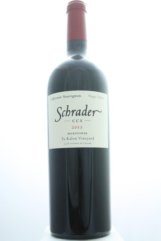 Schrader Cabernet Sauvignon Beckstoffer To Kalon Vineyard CCS 2012