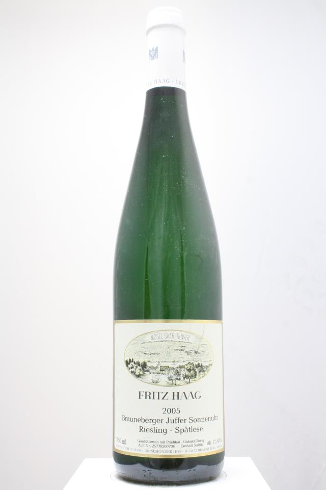 F. Haag Brauneberger Juffer Sonnenuhr Riesling Spatlese #07 2005
