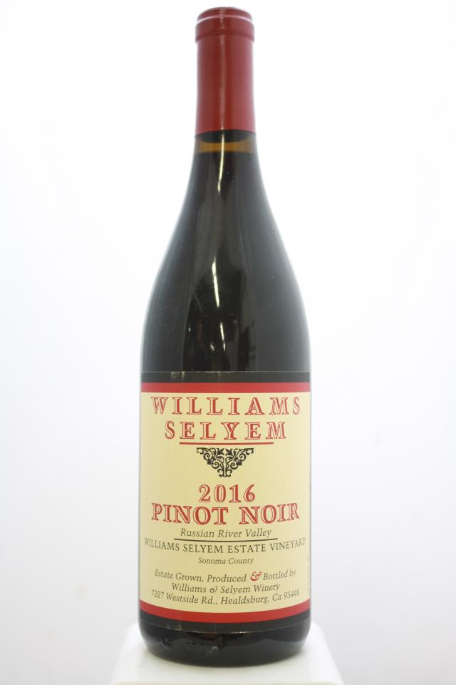 Williams Selyem Pinot Noir Willimas Selyem Estate Vineyard 2016