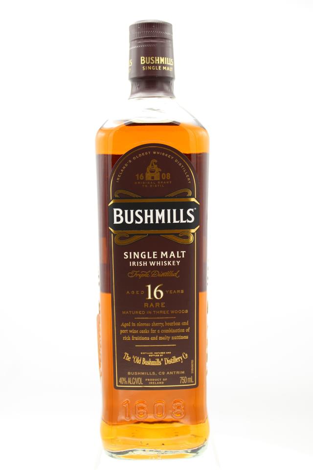 Old Bushmills Single Malt Irish Whiskey Tripple Distilled 16-Years-Old NV