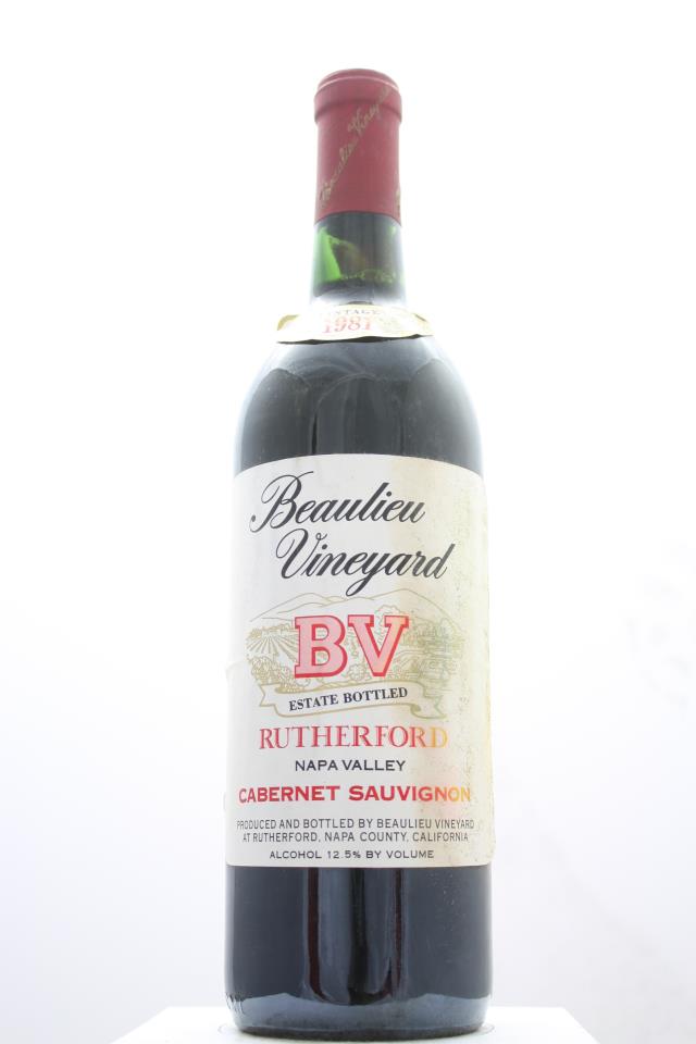 BV Cabernet Sauvignon Rutherford 1981