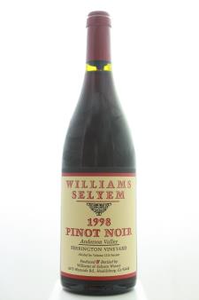 Williams Selyem Pinot Noir Ferrington Vineyard 1998