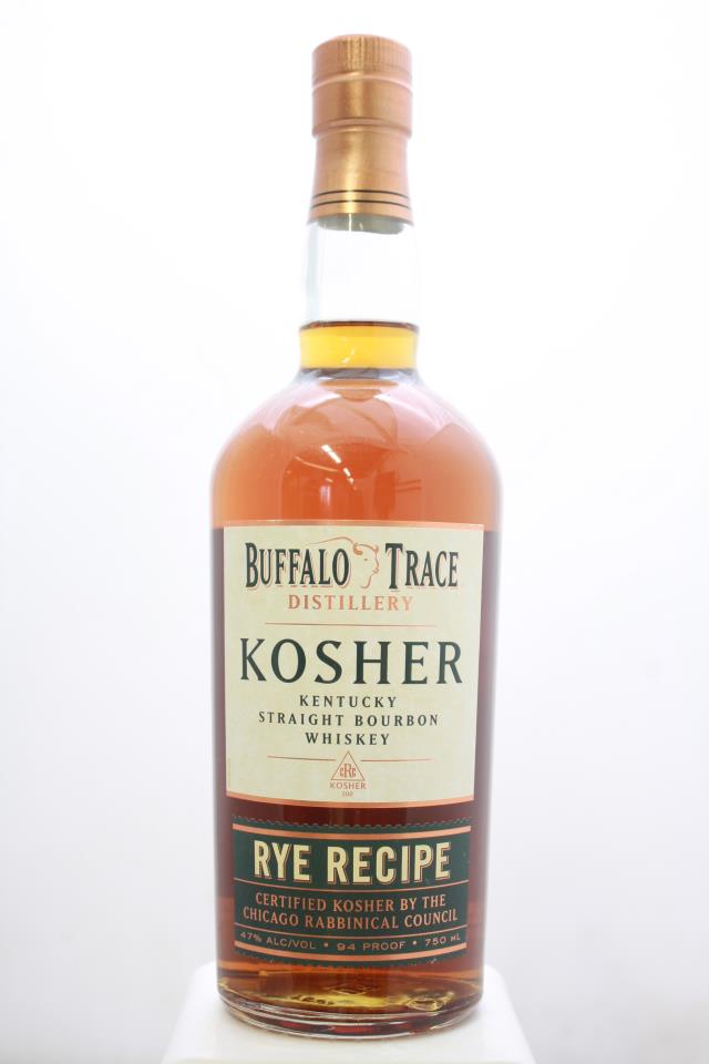 Buffalo Trace Distillery Kosher Kentucky Straight Bourbon Whiskey Rye Recipe NV