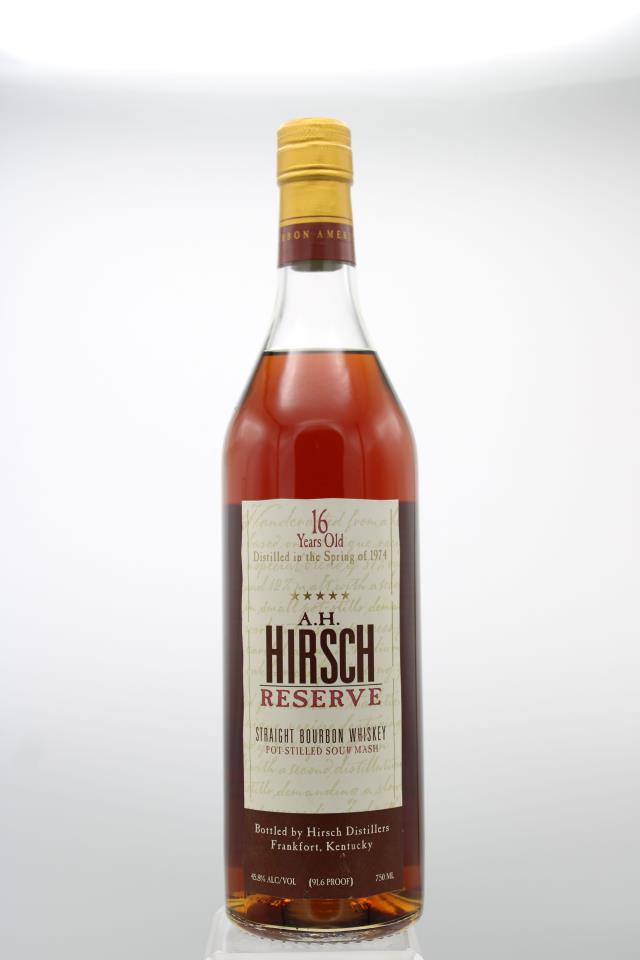A.H. Hirsch Straight Bourbon Whiskey Reserve 16-Years-Old 1974