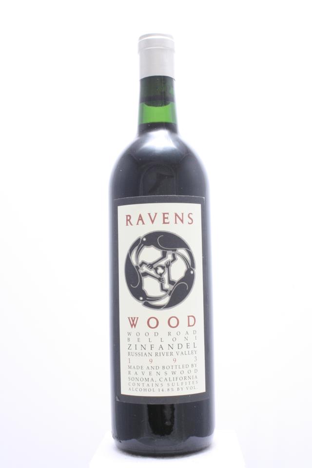 Ravenswood Zinfandel Wood Road Belloni Vineyard 1993