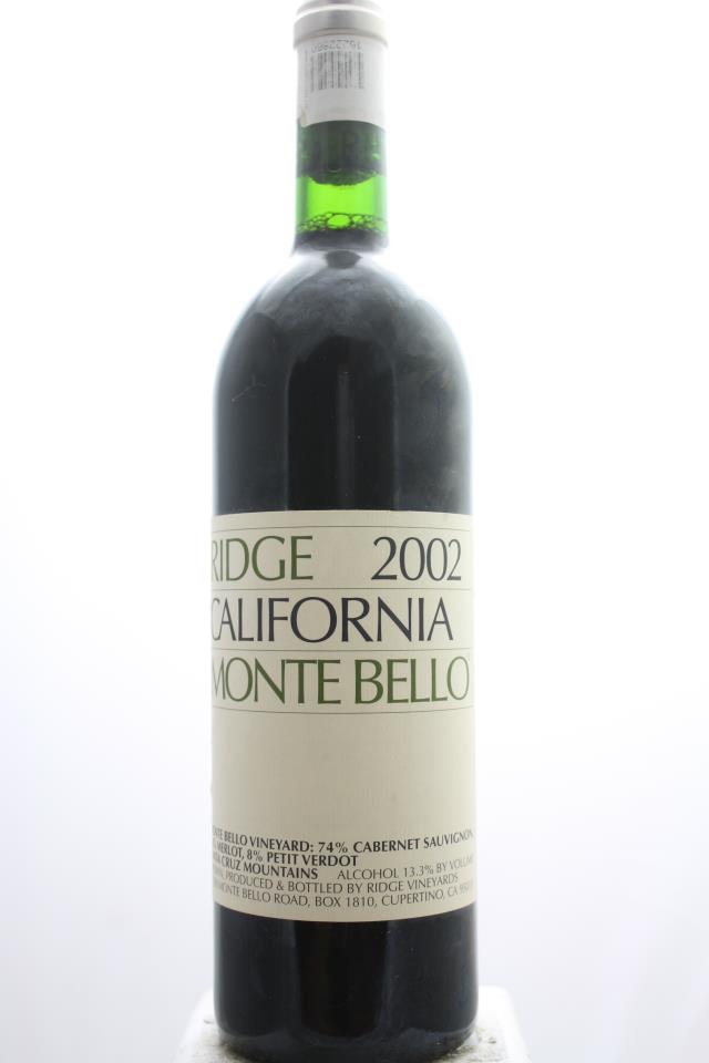 Ridge Vineyards Monte Bello 2002