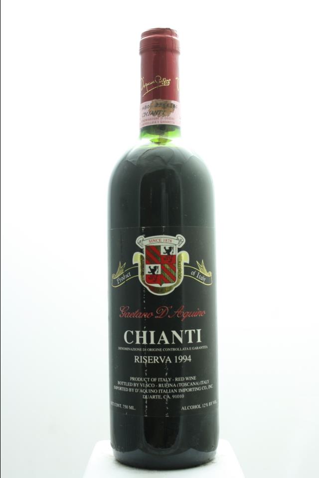 Gaetano d'Aquino Chianti Classico Riserva 1994