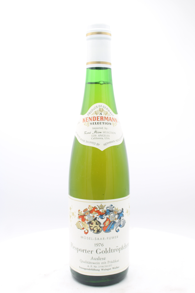 Weller Piesporter Goldtropfchen Riesling Auslese #2 1976