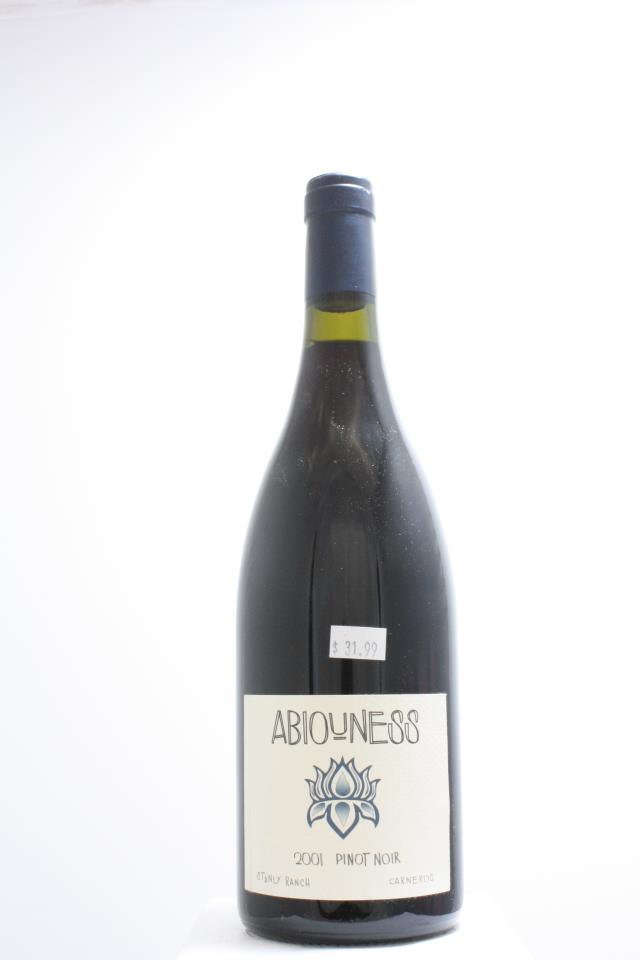 Abiouness Pinot Noir Stanly Ranch 2001