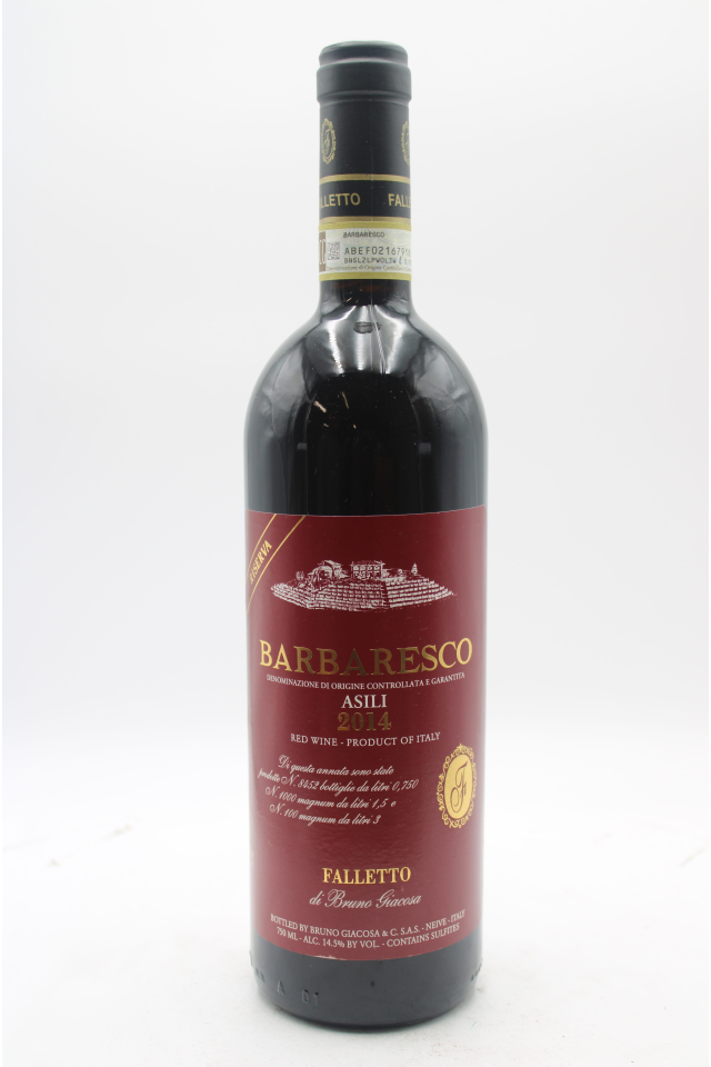 Bruno Giacosa Falletto Asili di Barbaresco Riserva 2014