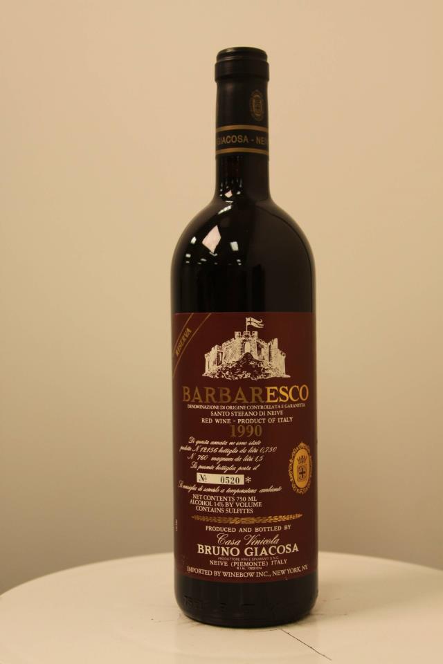 B. Giacosa Barolo Riserva 1990