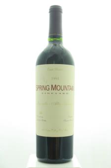 Spring Mountain Vineyard Proprietary Red Estate Miravalle Alba Chevalier 1994