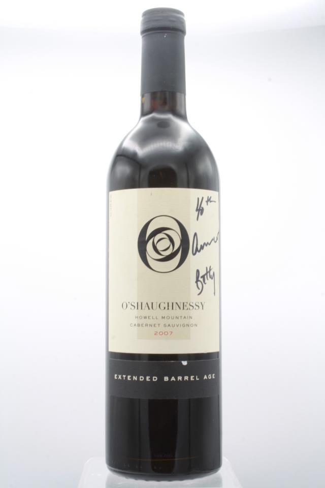 O'Shaughnessy Cabernet Sauvignon Howell Mountain Extended Barrel Age 2007
