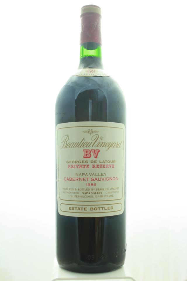 BV Cabernet Sauvignon Georges de Latour Private Reserve 1986