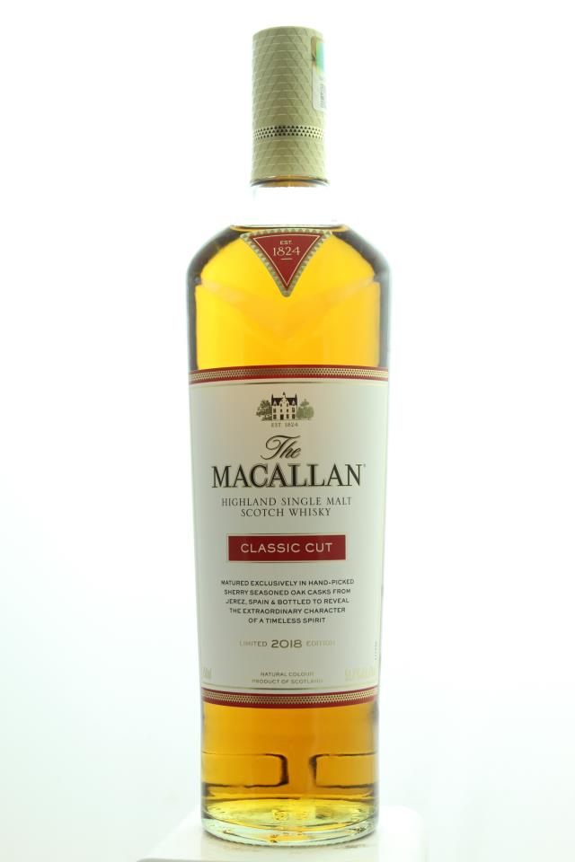 The Macallan Highland Single Malt Scotch Whisky Classic Cut 2018