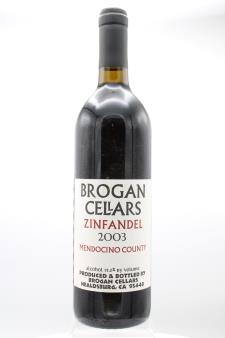 Brogan Cellars Zinfandel 2003