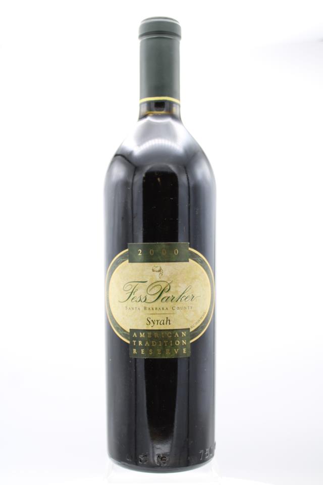 Fess Parker Syrah American Tradition Reserve 2000