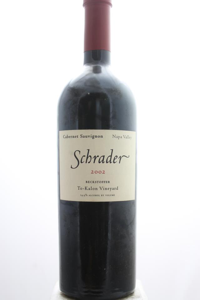 Schrader Cabernet Sauvignon Beckstoffer To Kalon Vineyard 2002