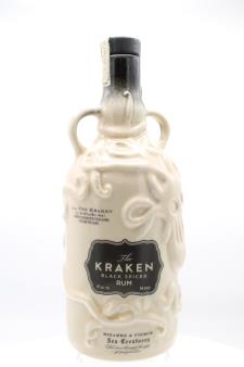 The Kraken Black Spiced Rum Ceramic Caribbean NV