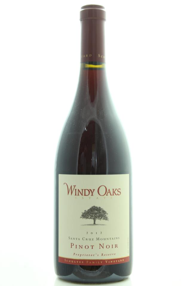 Windy Oaks Estate Pinot Noir Schultze Family Vineyard Proprietor's Reserve 2012