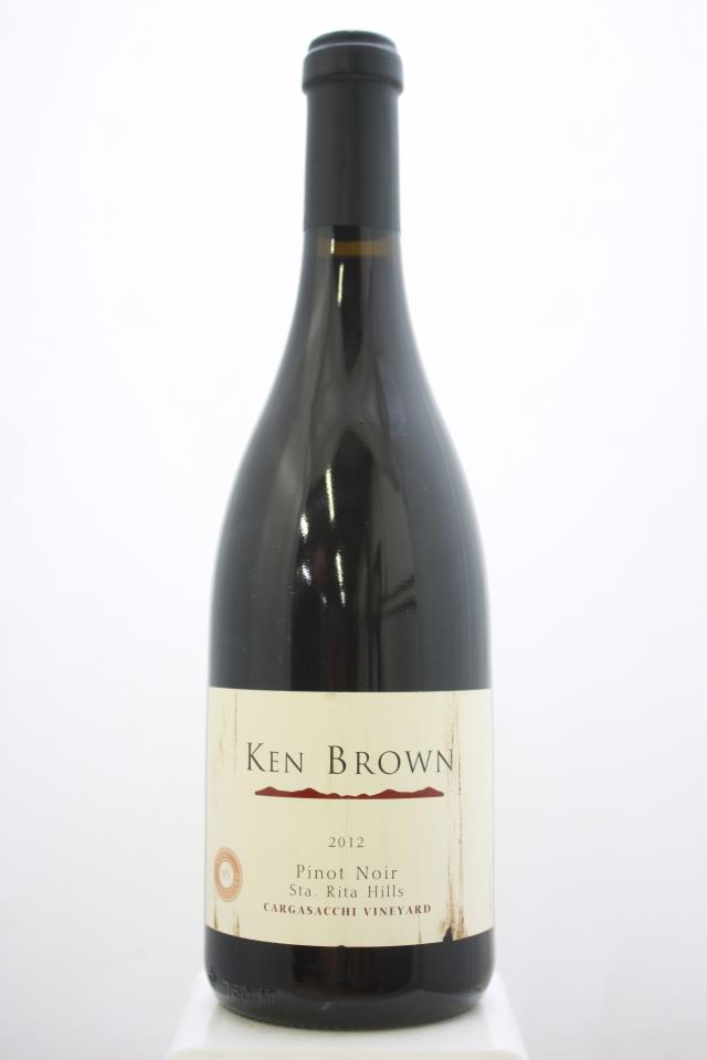 Ken Brown Pinot Noir Cargasacchi Vineyard 2012
