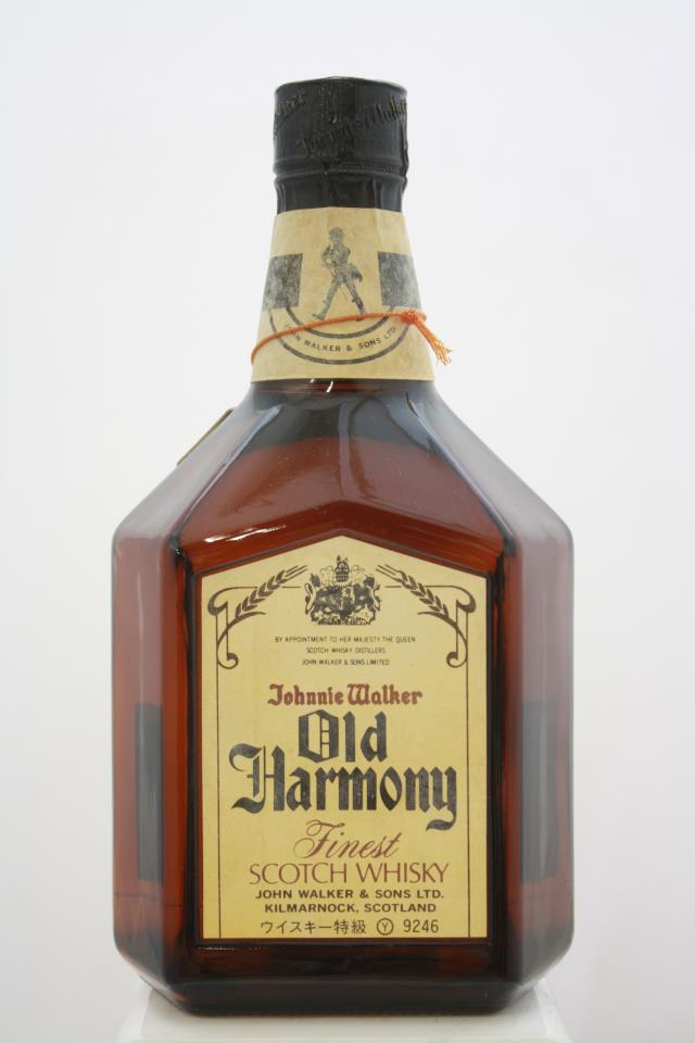 Johnnie Walker Finest Scotch Whisky Old Harmony NV