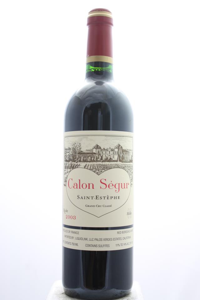 Calon-Ségur 2003