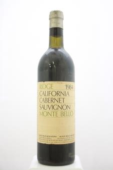 Ridge Vineyards Monte Bello 1984