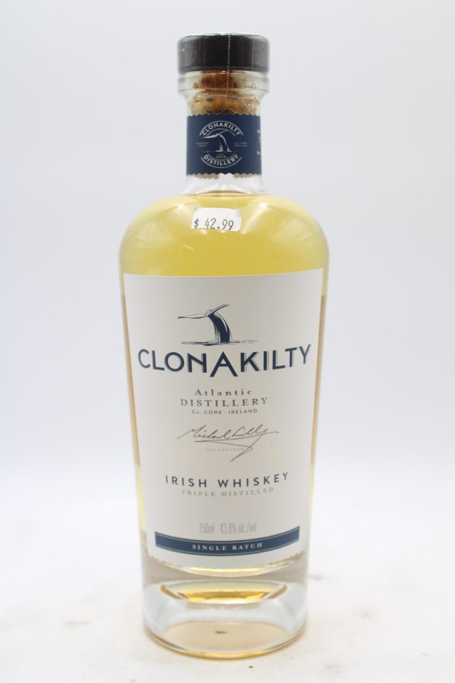 Atlantic Distillery Clonakilty Irish Whiskey Triple Distilled Single Batch NV