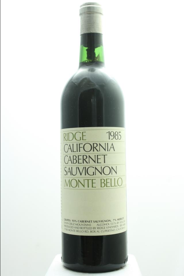 Ridge Vineyards Proprietary Red Estate Monte Bello 1985