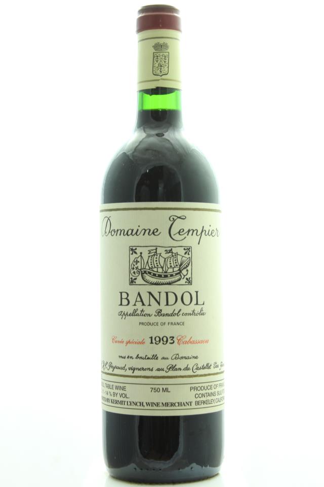Domaine Tempier Bandol Cuvée Spéciale Cabassaou 1993