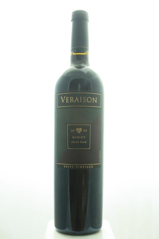 Veraison Merlot Krupp Vineyard 2003