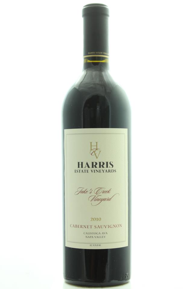 Harris Estate Cabernet Sauvignon Jake's Creek Vineyard 2010