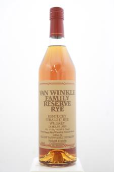 Old Rip Van Winkle Van Winkle Family Reserve Rye 13 Year Old Kentucky Straight Rye Whiskey NV