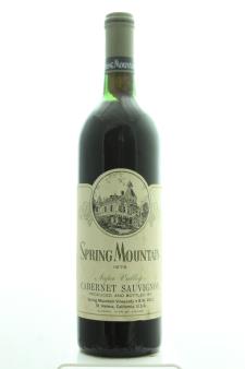 Spring Mountain Vineyard Cabernet Sauvignon 1978