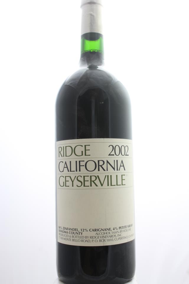 Ridge Vineyards Zinfandel Geyserville 2002