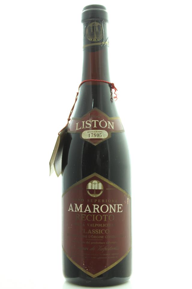 Liston Amarone Recioto della Valpolicella 1966