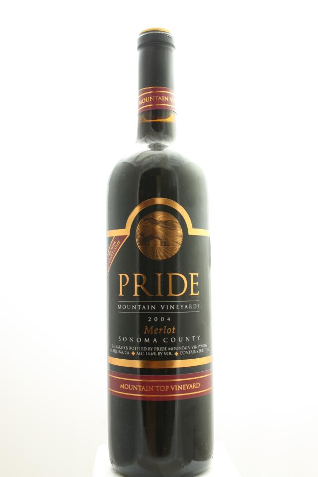 Pride Mountain Vineyards Merlot Vintner's Select Mountain Top Vineyard 2004