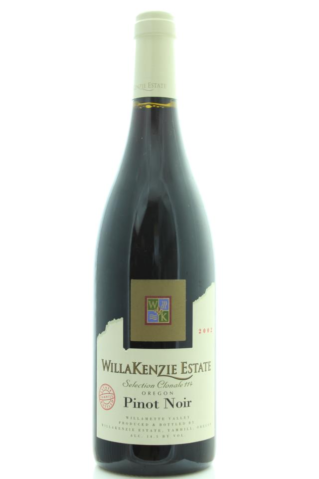 WillaKenzie Estate Pinot Noir Selection Clonale 114 Estate 2002