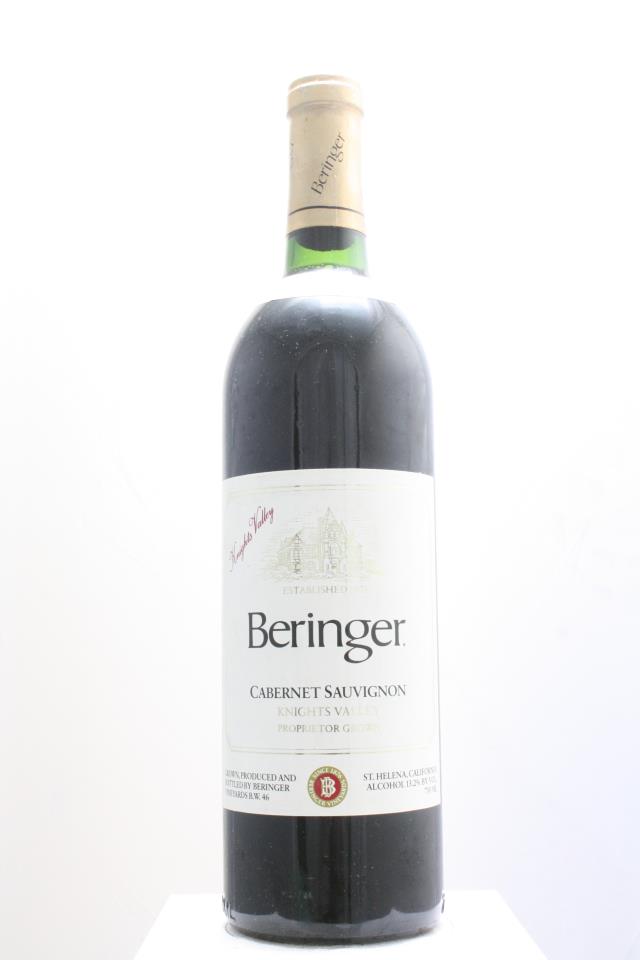 Beringer Vineyards Cabernet Sauvignon Estate Knights Valley 1985